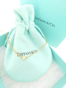 TIFFANY ティファニー バイザヤード ネックレス k18PG 