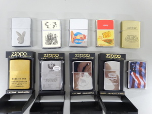 新品 未使用品 10点セット まとめて ZIPPO ジッポ メタル貼り スクリムショウ ルート66 80