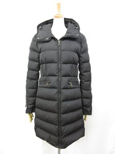 美品【モンクレール MONCLER】BETULONG ベチュロング フード付 ジップアップダウンコート (レディース) size1 ブラック ◯17LW1589◯