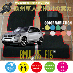 BMW X5 F15 フロアマット 2枚組 2013.11- 右ハンドル オーダーメイドマット ベーシックタイプ　新品　NEWING ニューイング