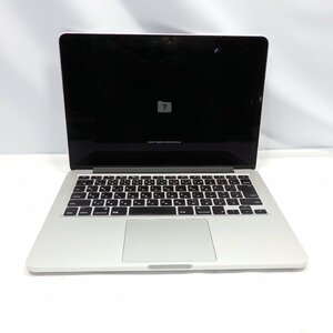 1円～【ジャンク】Apple MacBook Pro Retina 13インチ Early 2015 Core i5-5257U 2.7GHz/8GB/SSD256GB/OS無【栃木出荷】