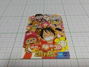 送料無料 新品未使用 劇場版 ONE PIECE ワンピース オマツリ男爵と秘密の島 東京メトロ パスネット 1,000円券