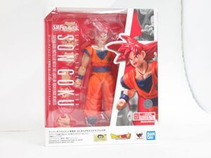 AD 14-6 美品 フィギュア バンダイ S.H.Figuarts ドラゴンボール スーパーサイヤ人 ゴッド 孫悟空 SON GOKU 超造形 超可動