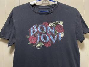 BON JOVIボンジョビTシャツ 古着 Lバンド Tロック Tミュージック T