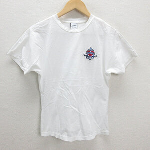 G■ジャンポールゴルチェ/Jean Paul Gaultier ワッペンTシャツ【36】白/LADIES/92【中古】■