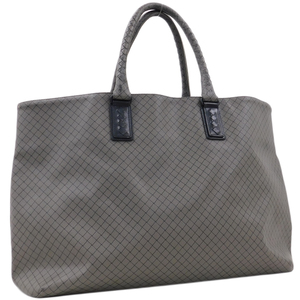 1円 ■ 美品 ボッテガヴェネタ トートバッグ グレー系 PVC マルコポーロ 男女兼用 BOTTEGA VENETA ■E.Csui.tI-22