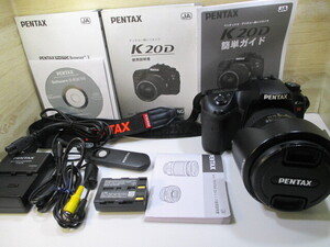 ☆PENTAX デジタル一眼カメラ smc DA 1:2.8 16-50 77㎜レンズセット(K20D-W)1460万画素⑨少々難あり!!