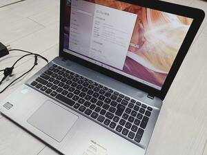 ASUS F541S PC ノートパソコン 15.6型 Celeron N3060 1.60GHz 4GB Windows10 Home【動作確認済み、初期化済み】