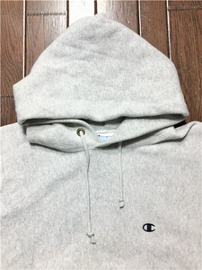 ユーズド チャンピオン リバースウィーブ パーカ CHAMPION REVERSEWEAVE PARKA M 霜降り ツートン リブライン 復刻単色タグ