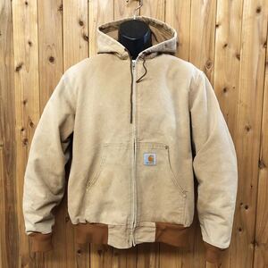 carhartt◇カーハート /アクティブジャケット ワークジャケット ダック地 長袖ジャケット パーカー アウター リブ袖 アメカジ USA古着