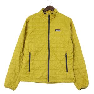 patagonia パタゴニア ナノパフジャケット PRIMALOFT アウトドア イエロー (メンズ M) 中古 古着 A2326