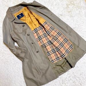 ★カシミヤ&シルク★ バーバリーロンドン ライナー付き ステンカラーコート LLサイズ ジャケット BURBERRY LONDON O22 ベージュ