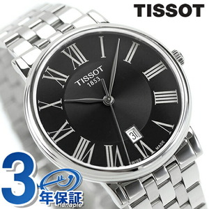 ティソ カーソン プレミアム クォーツ 電池式 腕時計 ブランド メンズ TISSOT T122.410.11.053.00 アナログ ブラック 黒 スイス製