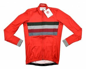 送料無料4★Castelli★カステリ Velocissimo SP 長袖ジャージ size:S プロレッド