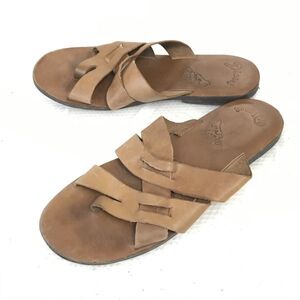 DIESEL/ディーゼル★レザーサンダル【26.0-27.5程度/メンズL相当/茶/brown】グラディエーター/sandal/Shoes/trainers◆Q-578