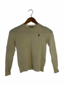 POLO RALPH LAUREN◆ニット・セーター(薄手)/S/カシミア/WHT//