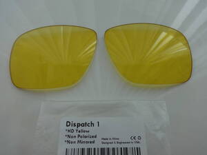 HD刻印入り！超処分価格！★オークリー ディスパッチ １用 カスタムレンズ HD YELLOW 新品　Oakley Dispatch １ Sunglasses