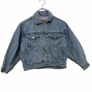 GAP デニム ジャケット 120～ ブルー ギャップ キッズ ボタン ポケット ジージャン 古着卸 アメリカ仕入 a511-5860