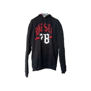 【特価】　DIESEL パーカー　ブラック　メンズ　裏起毛