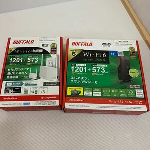 BUFFALO バッファロー WSR-1800AX4S-DBK 無線LAN 無線LAN親機 中継機　Wi-Fi 6 セット　動作品　（06.27）