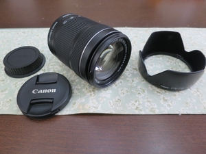 美品 CANON EF-S18－135mmF3.5-5.6 IS STM、 純正フード、軽量＆手ぶれ防止機構付き、防湿庫保管　以下の動作確認済みです。4