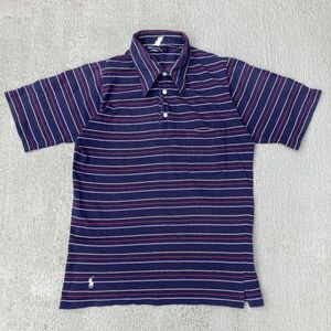 70s vintage polo by ralph lauren ポロバイラルフローレン ポロシャツ　ボーダー柄　激レア