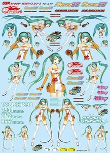 グッドスマイルレーシング 1/24 GSR キャラクターカスタマイズシリーズ レーシングミク/初音ミク デカール017 希少 レア物 新品未開封品