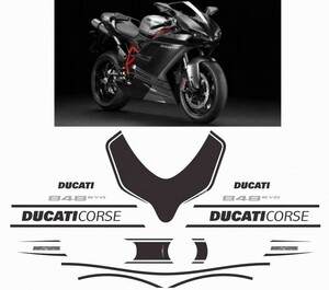 カスタム グラフィック デカール ステッカー 車体用 / ドゥカティ スーパーバイク 848 1098 1198 / 848 EVO 2013 CORSE SPECIAL EDITION