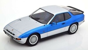 【KKスケール】 1/18 ポルシェ 924 ターボ 1986 silver/bluemetallic [KKDC180903]★未開封新品！