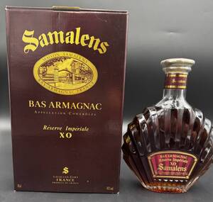 未開栓 ♪ Samalens サマランス XO BAS ARMAGNAC FRANCE RESERVE IMPERJALE ブランデー アルマニャック 700ml 40% 古酒 洋酒 フランス