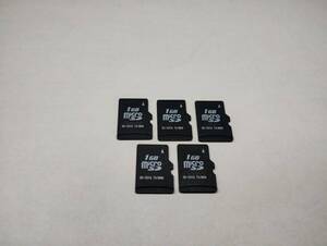  5枚セット　1GB　microSDカード　フォーマット済み　メモリーカード