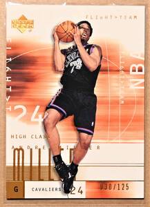 ANDRE MILLER (アンドレ・ミラー) 2002 FLI6HT TEAM 125枚限定 トレーディングカード 【NBA Cavaliers キャバリアーズ】