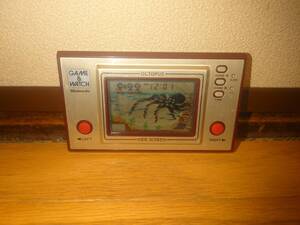 任天堂 ゲームウォッチ オクトパス OC-22 1981年 GAME&WATCH 昭和レトロ 動作確認済