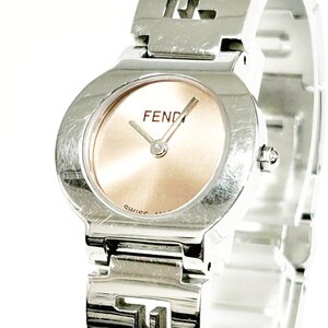 【1円スタート】【箱付き】FENDI フェンディ 3050L SS オレンジ系文字盤 クオーツ レディース腕時計 ジャンク 343158