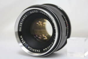 【返品保証】 ヤシカ Yashica Auto Yashinon-DX 50mm F1.7 M42マウント レンズ v6162