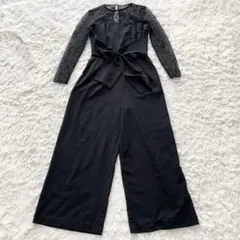 ZARA BASIC パンツドレス　ブラック　レース　サイズS