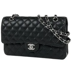 シャネル CHANEL マトラッセ Wフラップ チェーン ショルダーバッグ ココマーク ショルダーバッグ レザー ブラック A01112 レディース 【中古】