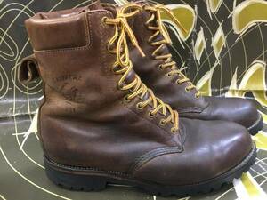 オールド チペワ LOGGER BOOTS SOFTOE US10EE ワークブーツ 暗茶系