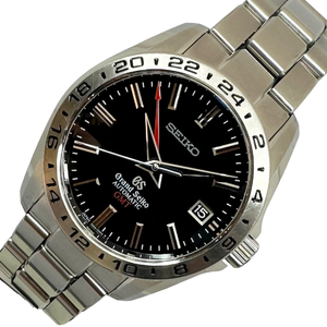 セイコー SEIKO メカニカル GMT マスターショップ限定 SBGM001 ブラック SS 腕時計 メンズ 中古