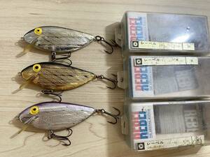 新品未使用 Rebel Shad 3個セット レーベル シャッド ビンテージ ルアー パープル シルバー ゴールド 旧ダイワ Vintage old オールド