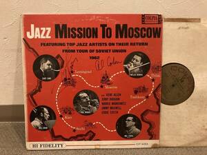 ■Zoot SimsとAl Cohnのサイン入り◆JAZZ MISSION TO MOSCOW　◆ズート・シムズ　US orig. LP