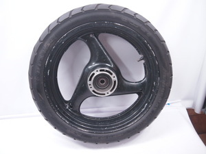 フレ無し!バンディット400/400Ｖ GK75A GK7AA GJ74A 250前期 純正リアホイール17X4.00J BJMタイヤ