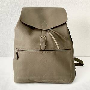 ★未使用 CISEI 1141 LD カーキ レザー バックパック バッグ シセイ イタリア製 KAKI BACKPACK BAG リンドス ラグジュアリー チセイ