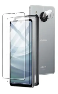 【ガイド枠付き】 AQUOS sense7 ガラスフィルム