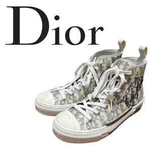 【美品】Dior ディオール スニーカー ハイカット オブリーク トロッター　41 ホワイト