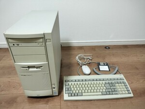 【NEC】PC-9821XV13/W16、純正キーボード、サンワサプライマウス、システムインストールディスク付