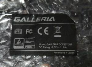 GALLERIA GCF1070NF マザーボード 正常動作品 修理パーツ パソコン修理