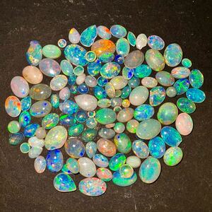 1円〜!!小粒!!遊色効果!!◆天然オパールおまとめ50ct◆f 約10g ルース 裸石 宝石 ジュエリー jewelry opal w2ヤ20