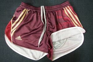 r1_9162k ★定形外 配送★ 良品 adidas アディダス 男子陸上競技 昇華プリント ランニングパンツ ランパン サイズM