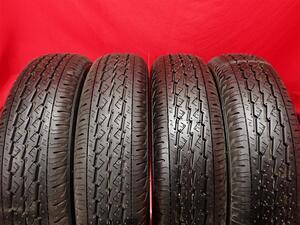 中古タイヤ 145/80R12 80/78N 4本セット ブリヂストン K370 BRIDGESTONE K370 9.5分山★n12 商用車6PR エブリィ NV100 クリッパー